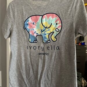 Ivory Ella Kids Gray T-Shirt with Colorful Elephant Design